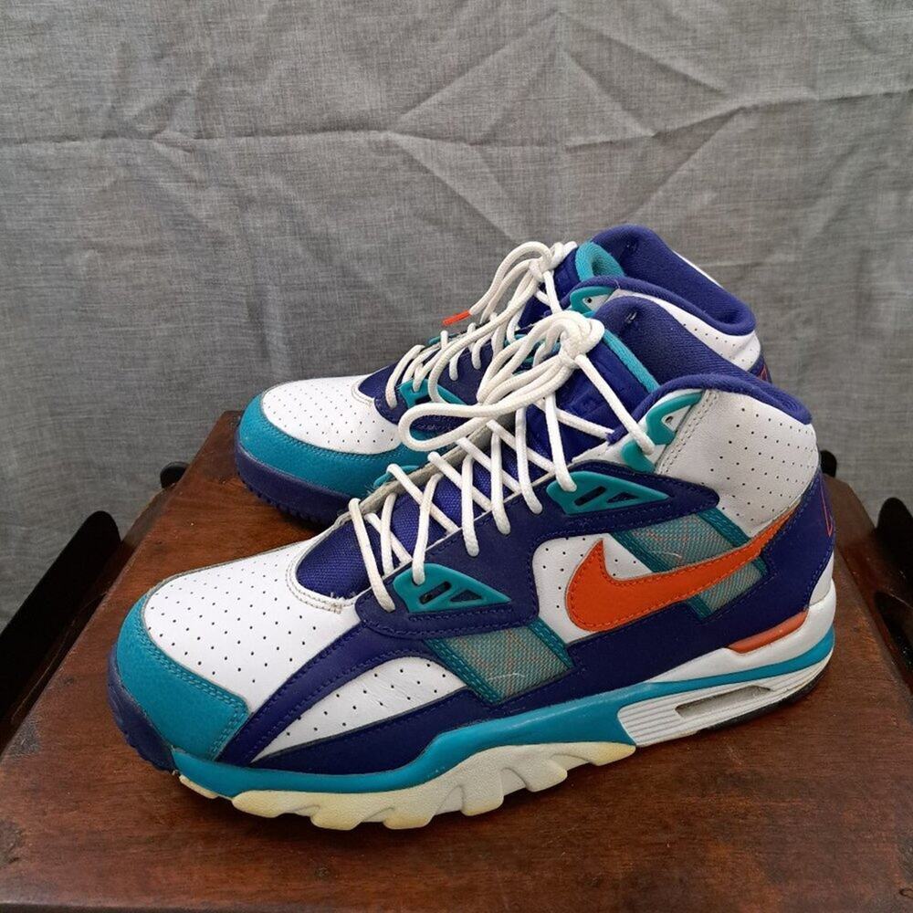 %Nike Air Trainer SC High Miami Dolphins 2020 CW6023-401 Men’s Size 9.5 / A 30